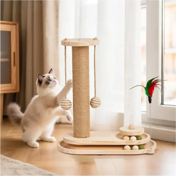 Interactive Sisal Cat Scratcher