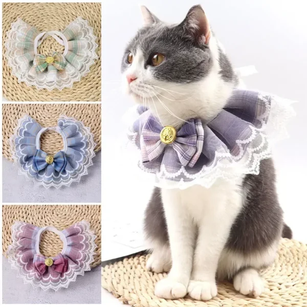 Lace Bow Pet Collar