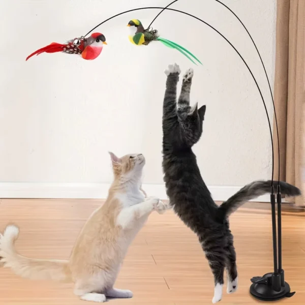 Interactive Suction Cup Cat Wand